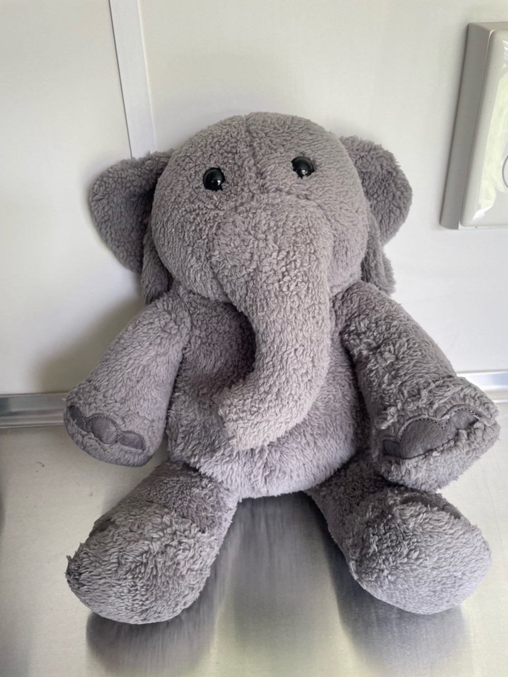 Gray Plush Elephant Stuffed Animal